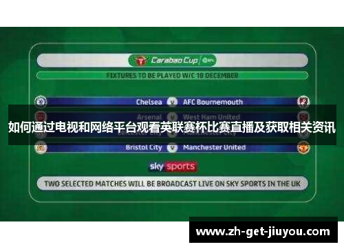 如何通过电视和网络平台观看英联赛杯比赛直播及获取相关资讯 如何通过电视和网络平台观看英联赛杯比赛直播及获取相关资讯